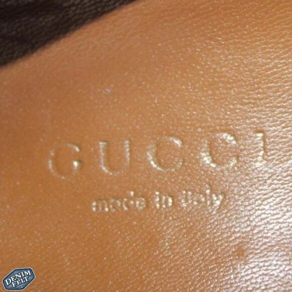 Gucci Women’s Betty Designer Black Leather Round Toe Platform Pumps/Heels - Picture 13 of 16